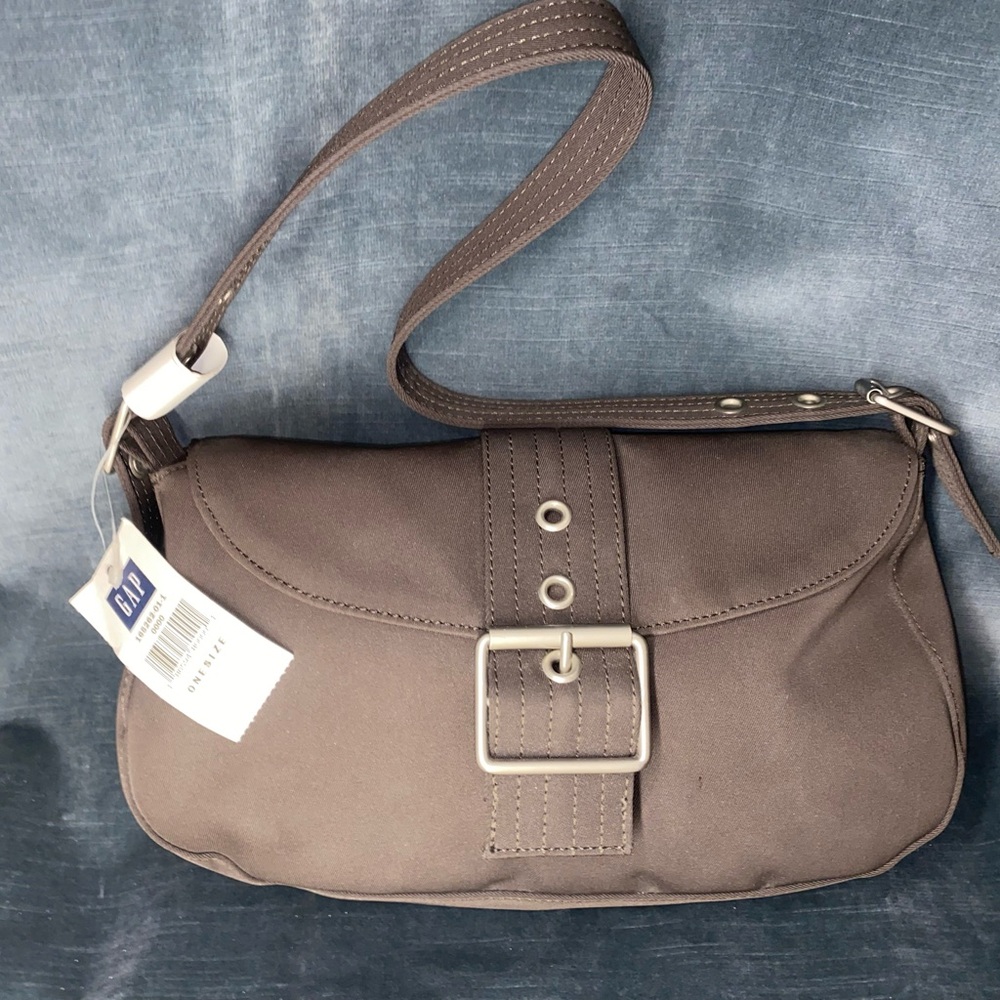 Dark Green Belted Gap Hand bag